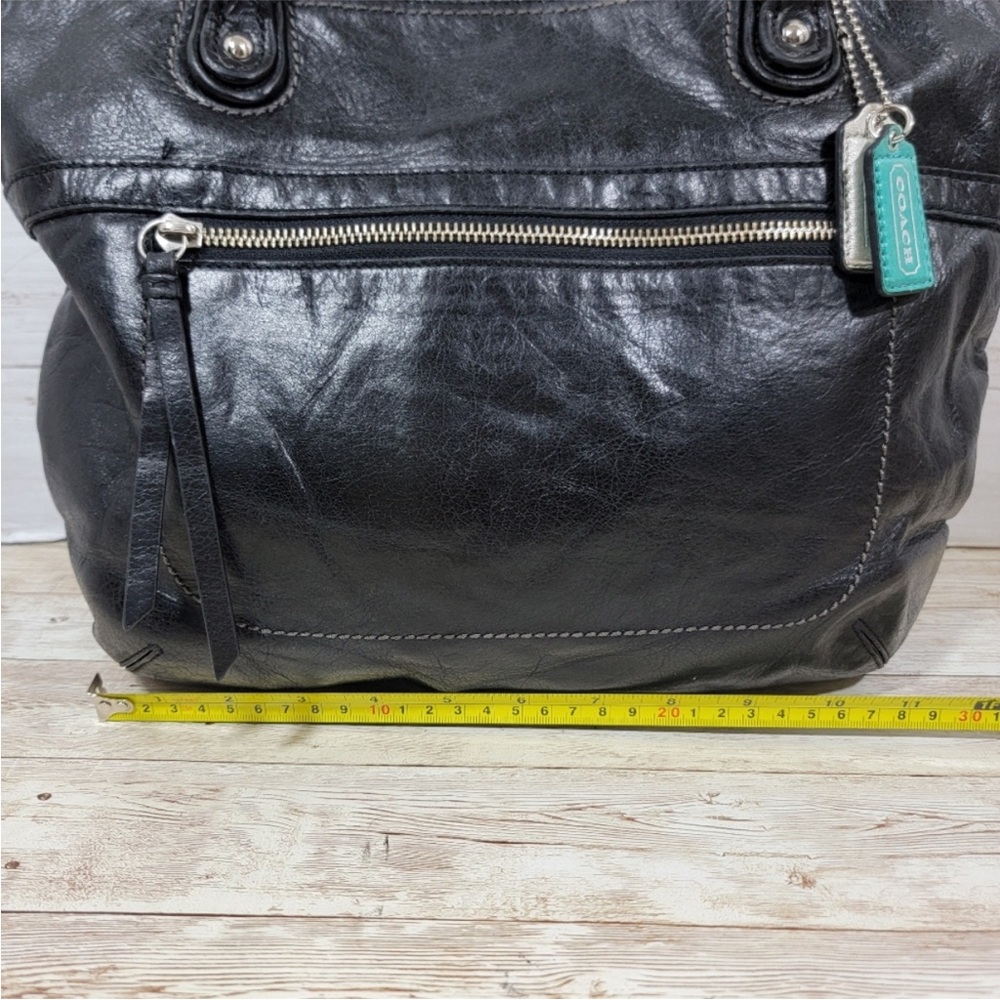 Coach Poppy Glam Shoulder Tote with Front Zip Pocket and Tags NWOT - Picture 11 of 11